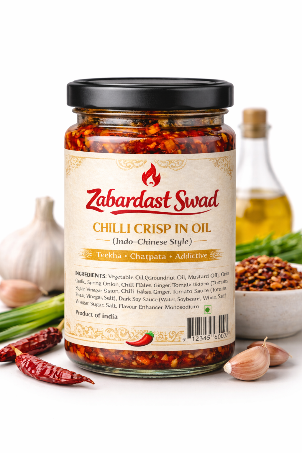 Zabardast Swad Chilli Crisp in Oil